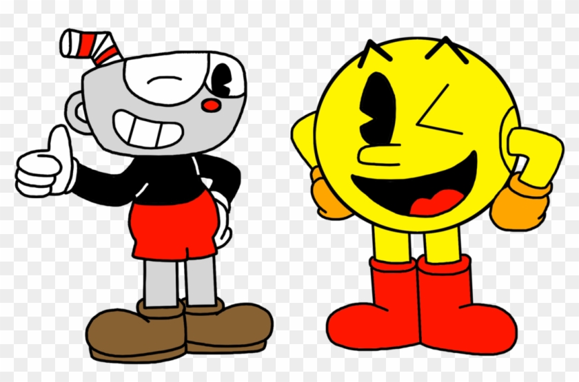 Pac-man And Cuphead By Marcospower1996 - Pac Man Deviantart #729446