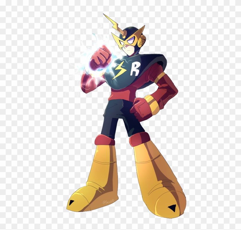 Art Block Transparent Elec Man - Mega Man #730422