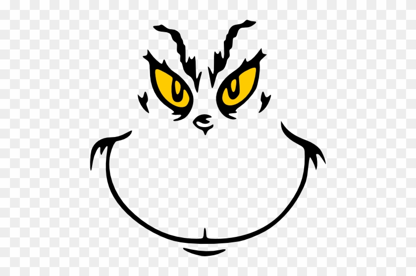 Movies Personal Use Copy Of Grinch Face Grinch Face Template Free Transparent PNG Clipart