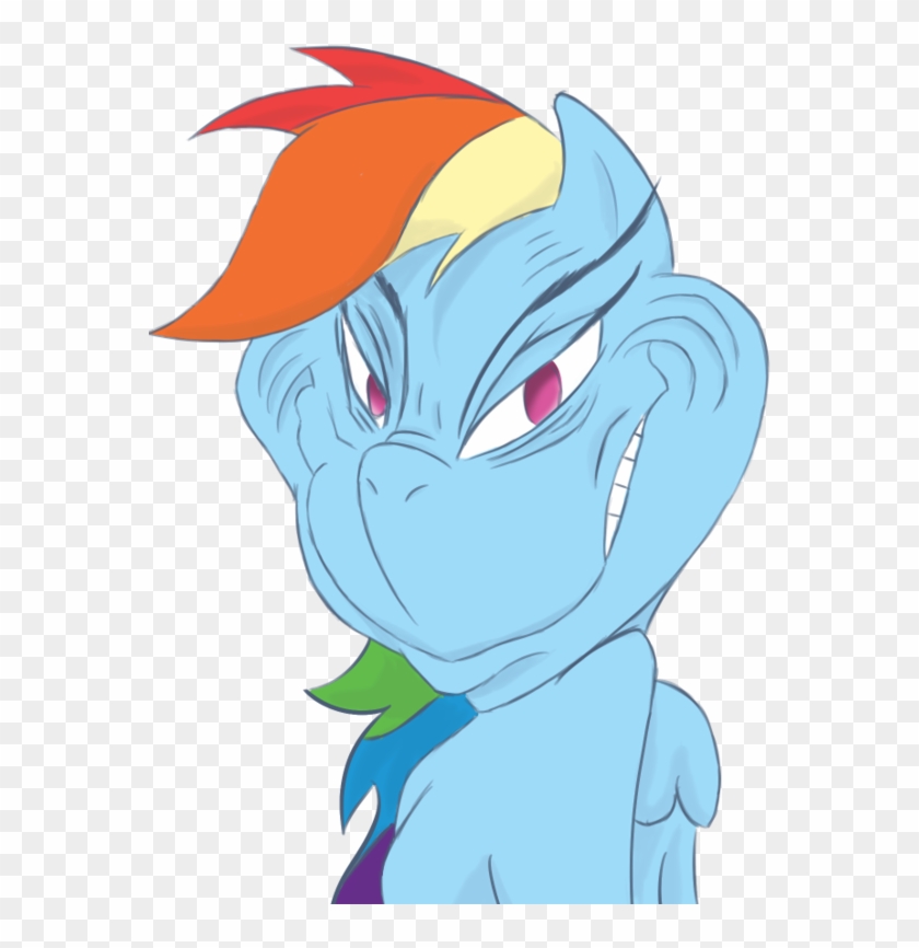 Rainbow Dash Derpy Hooves Grinch Pony Mammal Fictional - Mlp Rainbow Dash Grinch #731737