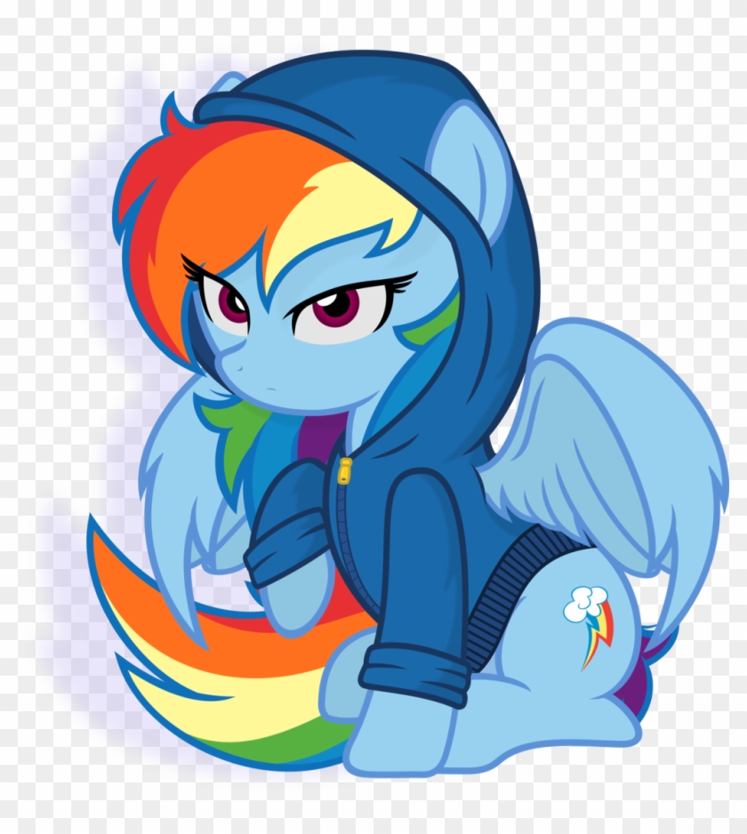 Rainbow Dash Hoodie By Godoffury - Mlp Rainbow Dash Cute #731841