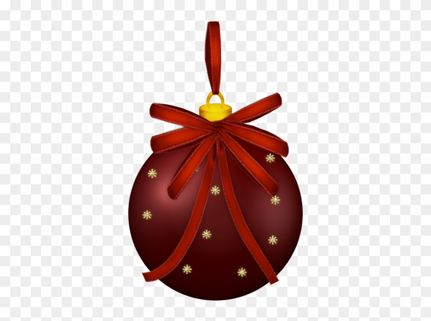 Christmas Deep Red Ornament Clip Art - Christmas Day #734321