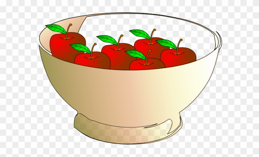 Bowl 6 Apples Clip Art At Clker - 2 Apples In A Bowl #737043