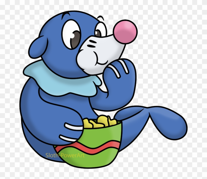 Popplio Eating Chips By Sloth-power - Popplio Eating Chips By Sloth-power #739466