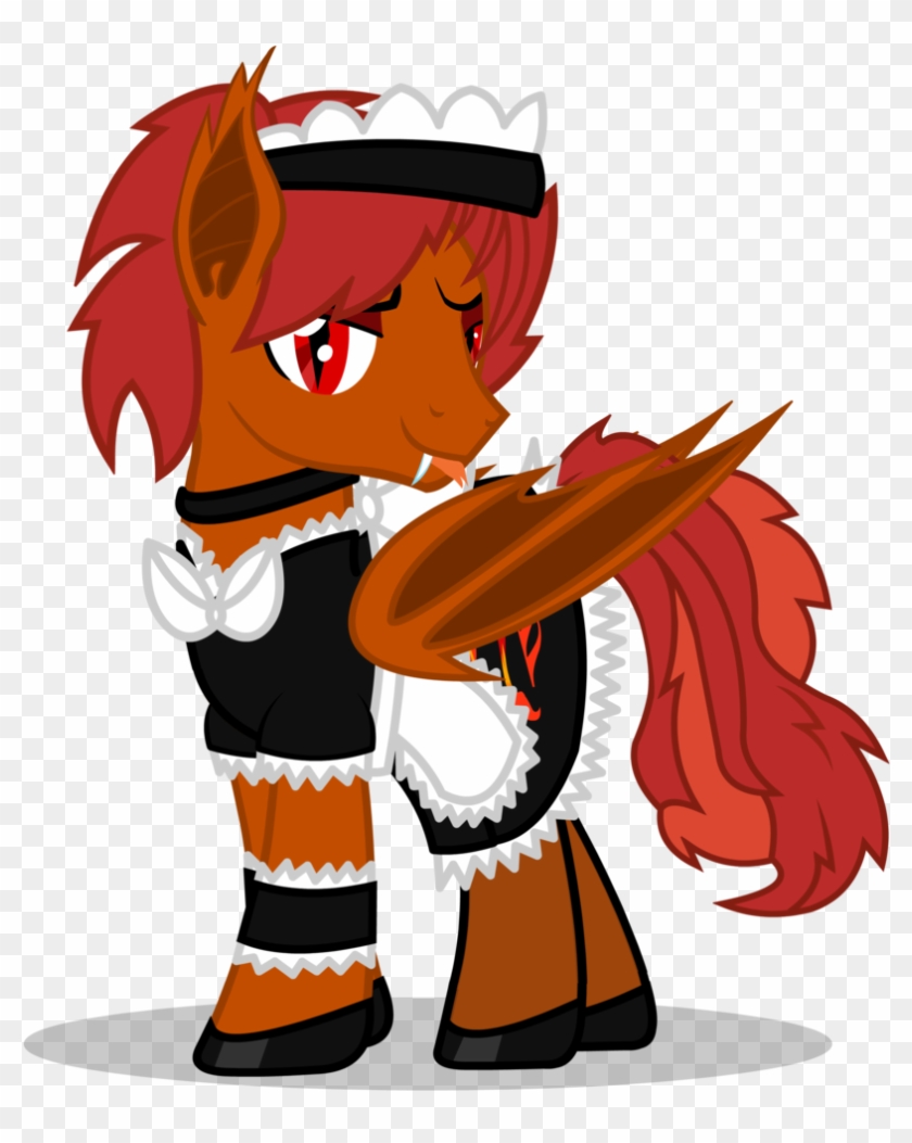 Goldenfoxda, Bat Pony, Bow, Clothes, Crossdressing, - Cartoon #742568