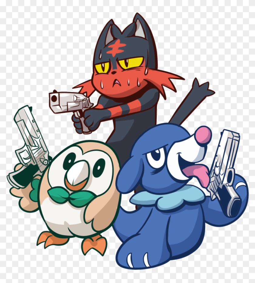 Pokemon Gun By Anaugi Pokemon Gun By Anaugi - Popplio With A Gun #744265