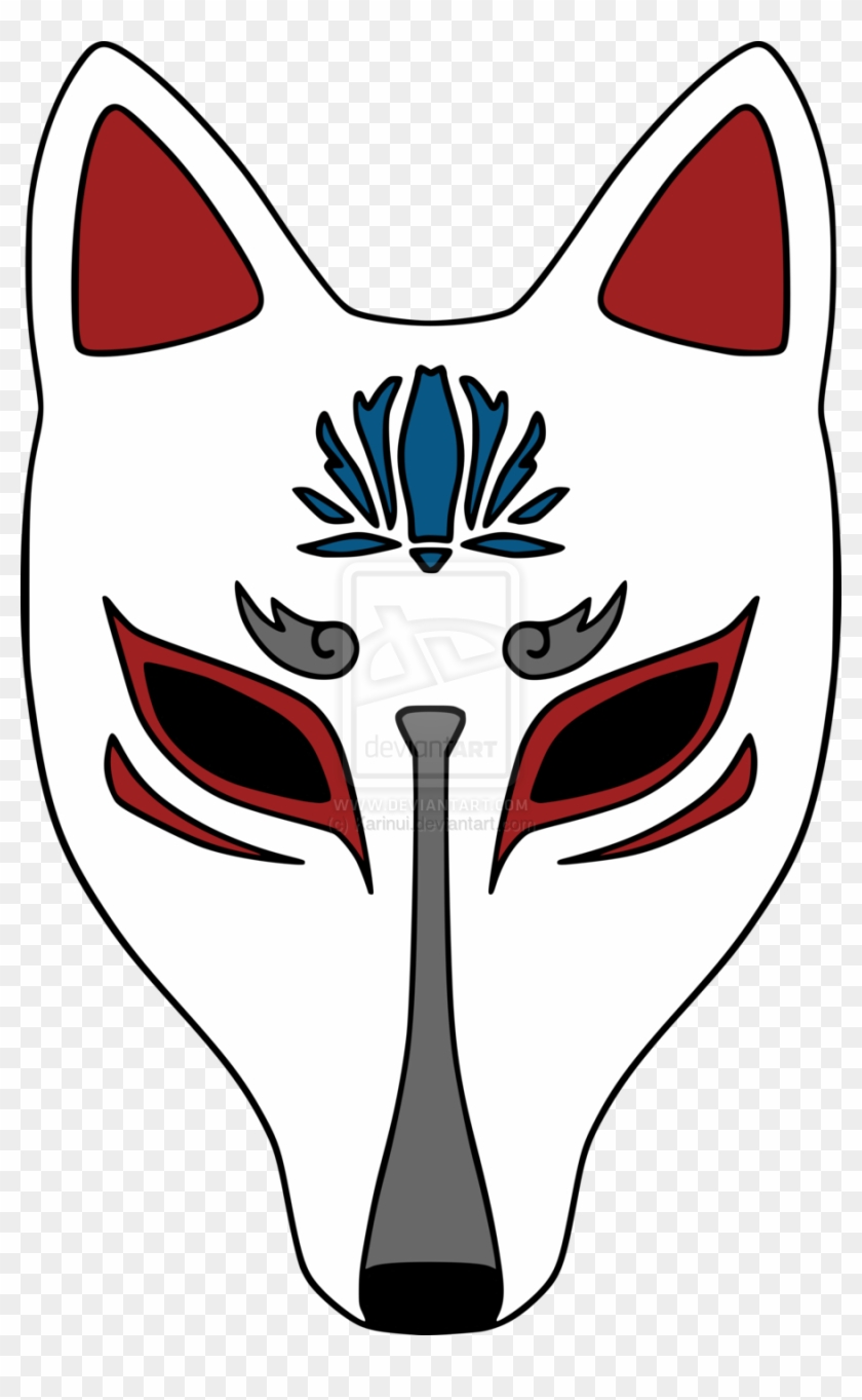 Kitsune Mask By Karinui On Deviantart - Kitsune Logo - Free Transparent ...