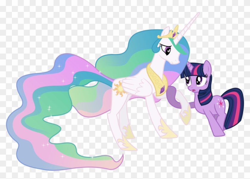 Twilight Sparkle Aids Princess Celestia By 90sigma - Twilight Sparkle And Celestia #745165