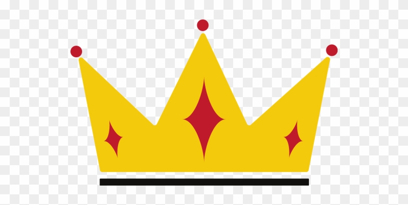 Flat Illustration Of Yellow Crown - Flat Illustration Of Yellow Crown #746053