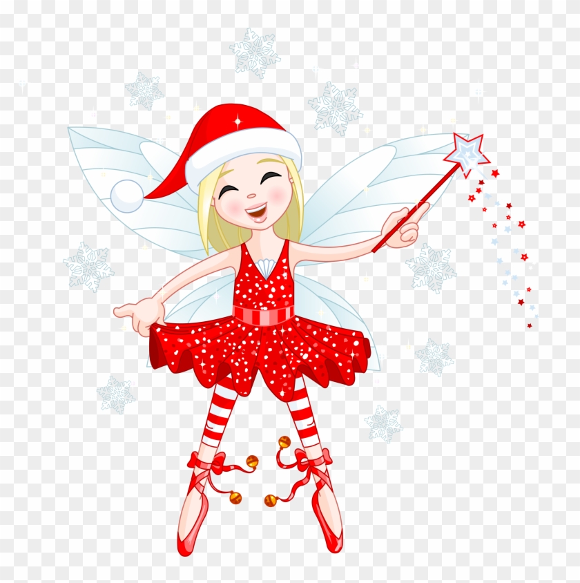 Cute Red Elf Png Clipart - Christmas Fairy Clip Art #746177