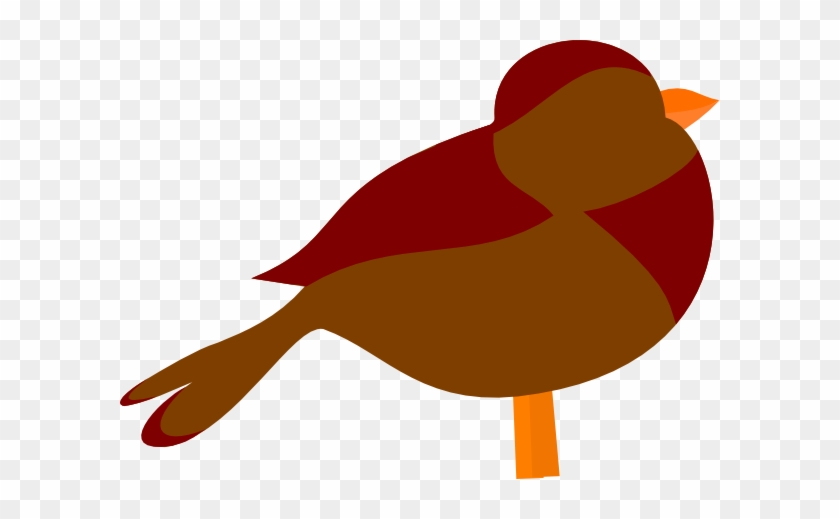 Brown Bird Easy Clip Art - Clip Art #746400