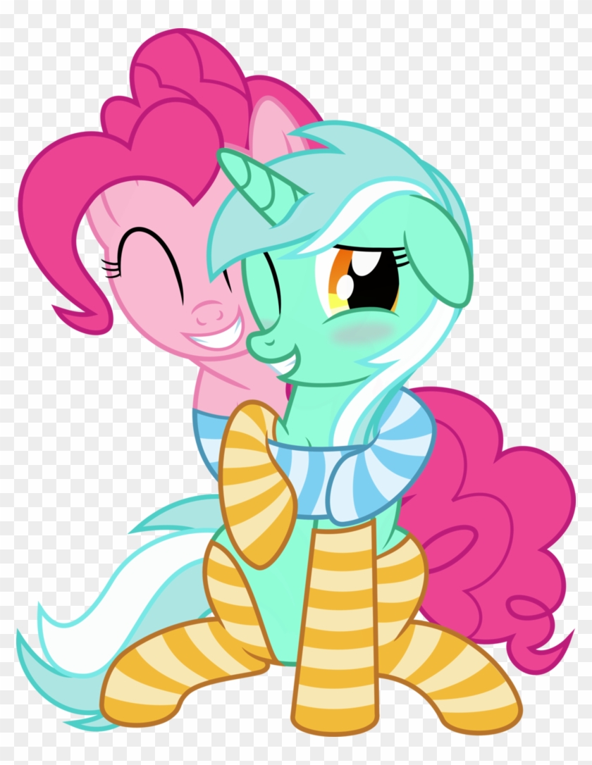 Pinkie And Lyra By Vaderpl - Cartoon #748167