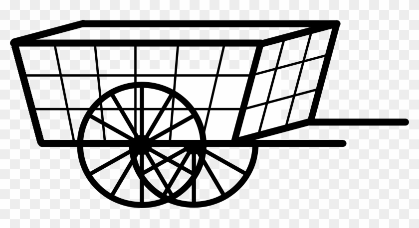 Cart Clipart Black And White #749575