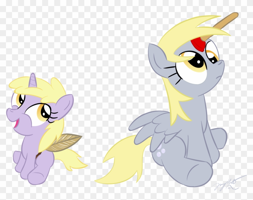 Fanmade Dinky And Derpy By Loomx - Derpy And Dinky #749870