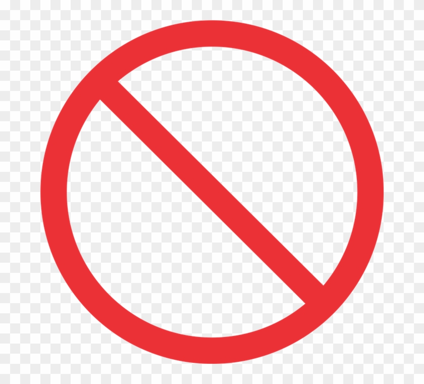 Draw The 'no Symbol' In Draw And Have A Vector Drawing - Not Allowed Sign #751186