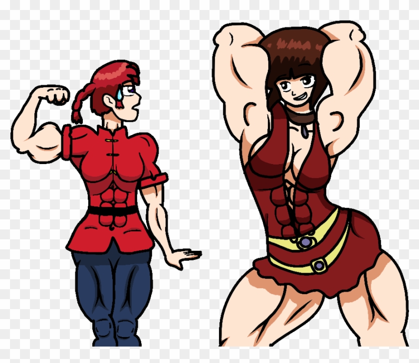 Alphacentaurian 46 6 Ranma And Nabiki Flex Off By Mud666 - Cartoon #753459