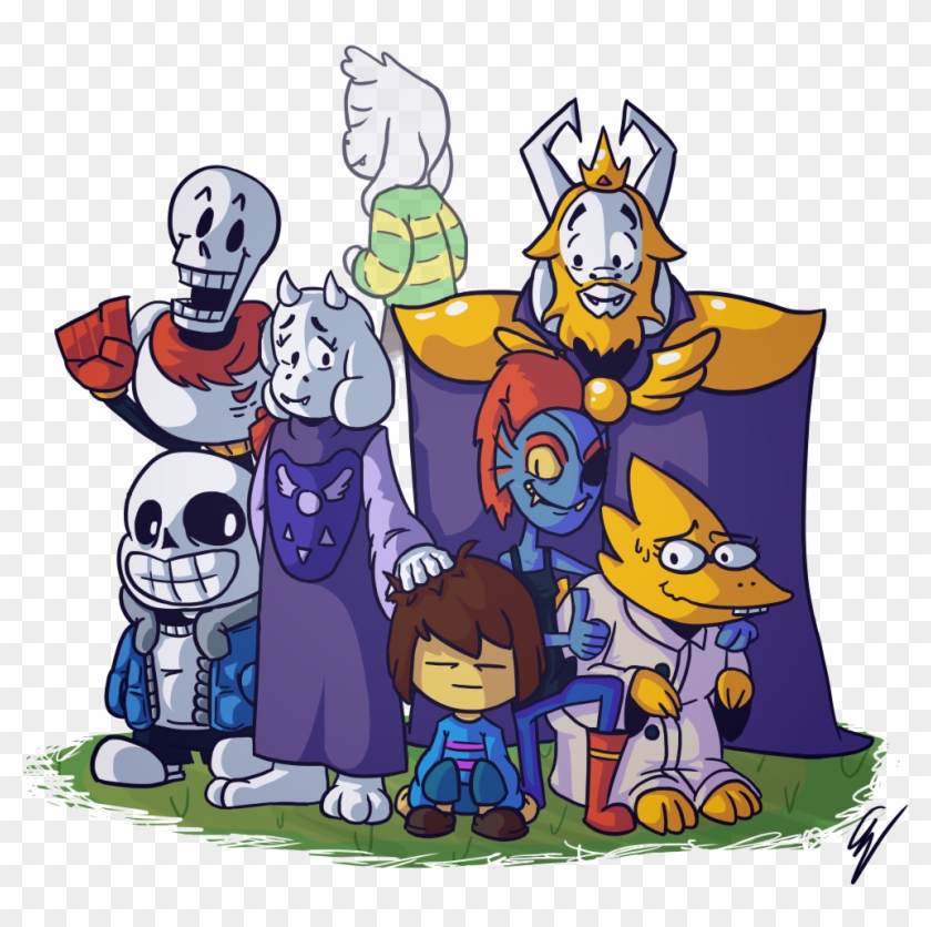 Undertale Cartoon Vertebrate Fictional Character - Undertale Pacifist Ending Fanart #754340