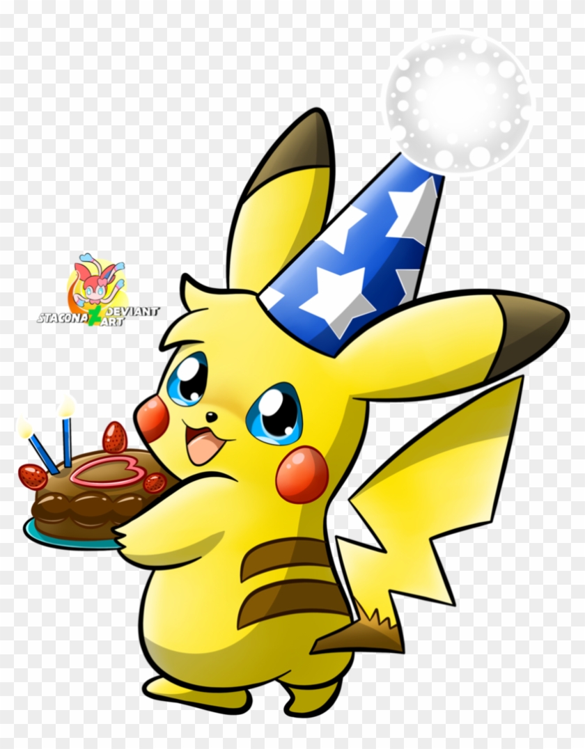 Party Pikachu By Stacona - Pikachu Party - Free Transparent PNG Clipart ...