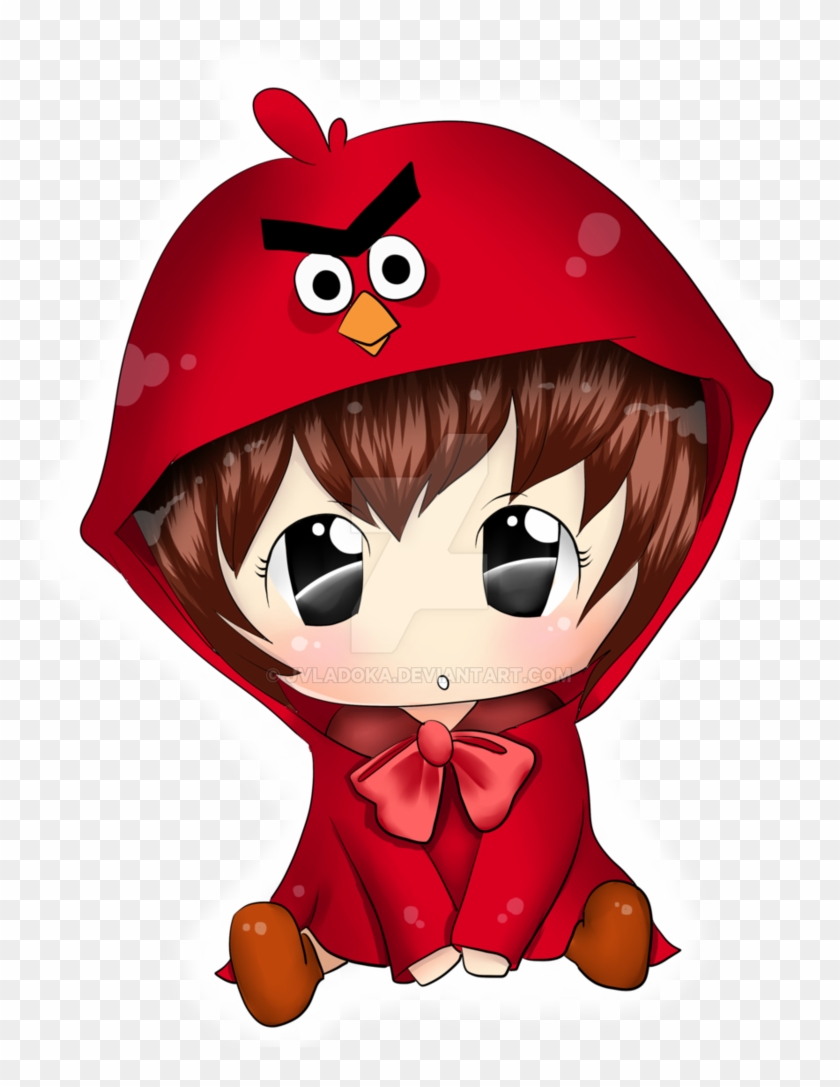 Chibi Red Riding Angry Bird By Jvladoka Cute Anime Chibi In Red Free Transparent Png Clipart Images Download - cute kawaii pink pokemon wallpaper favimcom 14585 roblox