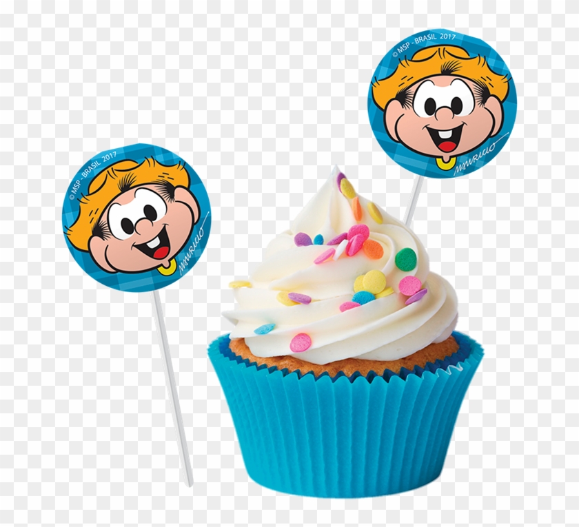 Palito Pick Para Cupcake Chico Bento 08 Unidades Festcolor - Mascote Da Copa 2018 #756447