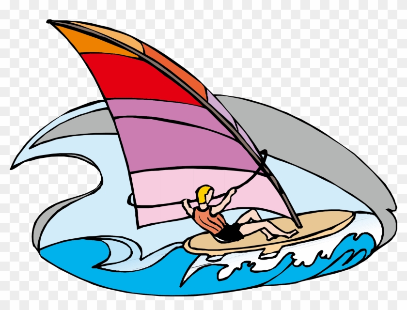 windsurfing clipart