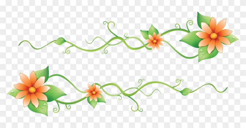 Border Flowers Euclidean Vector - Клипарт Виньетки #759792