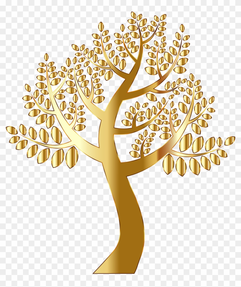 Gold Tree Without Background - Gold Tree Transparent Background #760625