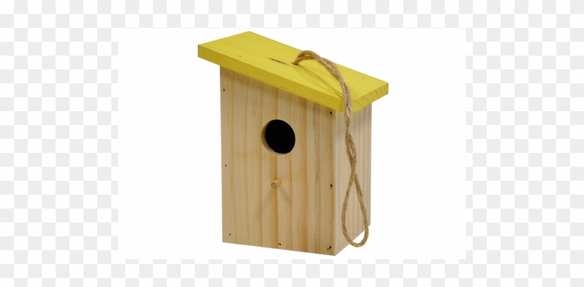 Birdhouse Colored Roof Light Yellow - Outhouse #761176