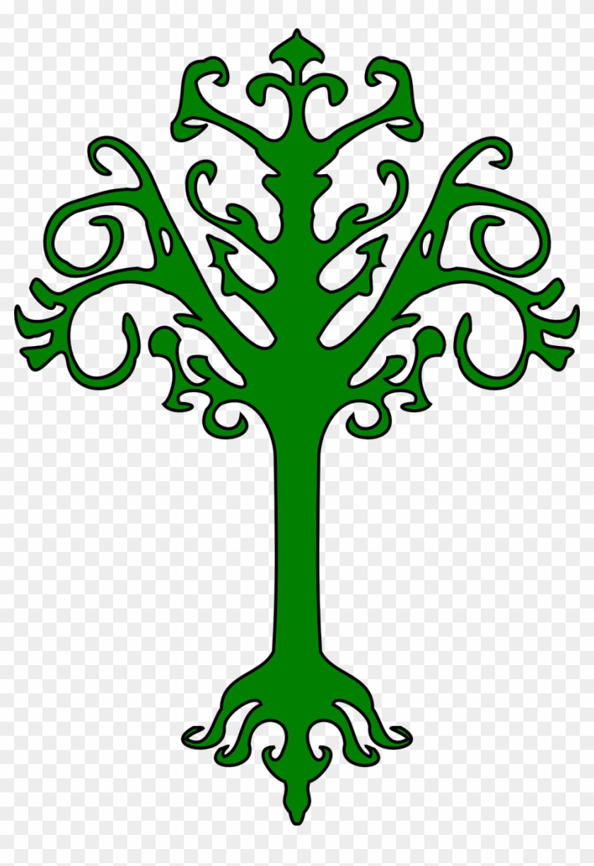 Tree Heraldic Symbol Design Png Image - Heraldic Tree Png #761835