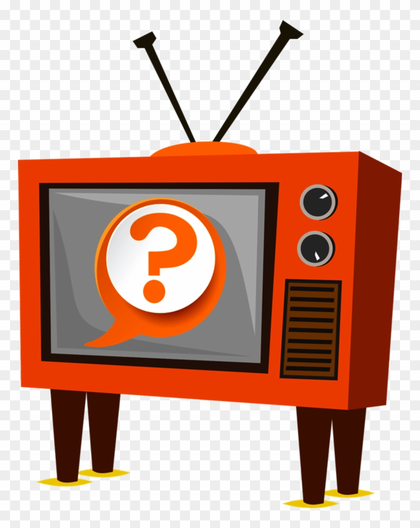 Orange Classic Set Png Glq Qm Question Mark Angled - 1950s Television Set Drawing #762343