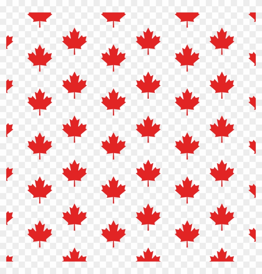 Free Clipart Of A Canadian Maple Leaf Pattern - Maple Leaf Canada Clipart #763500