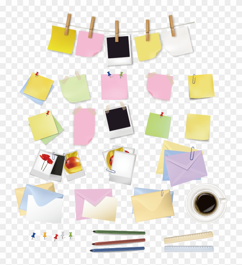 Paper Clip Post-it Note Clip Art - Paper Clip Post-it Note Clip Art #765216