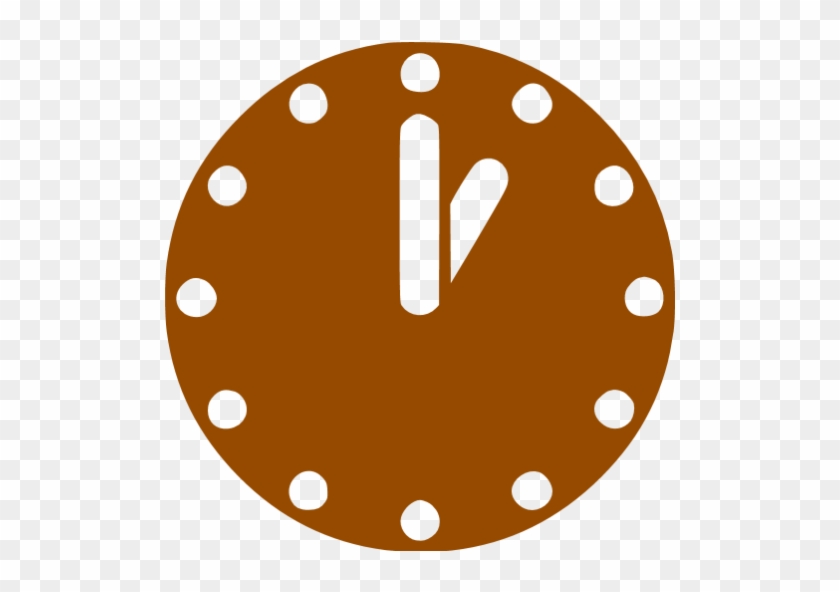 Time Icon Png Brown #766749