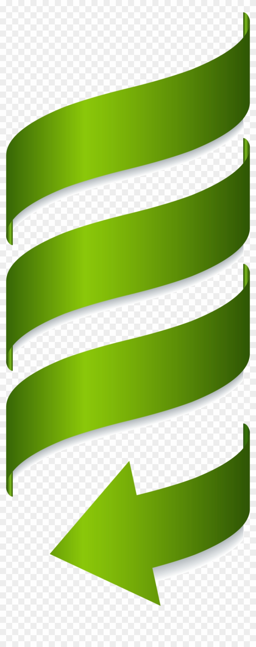 Vector Painted Green Spiral Arrow - فيكتور سهم #766914