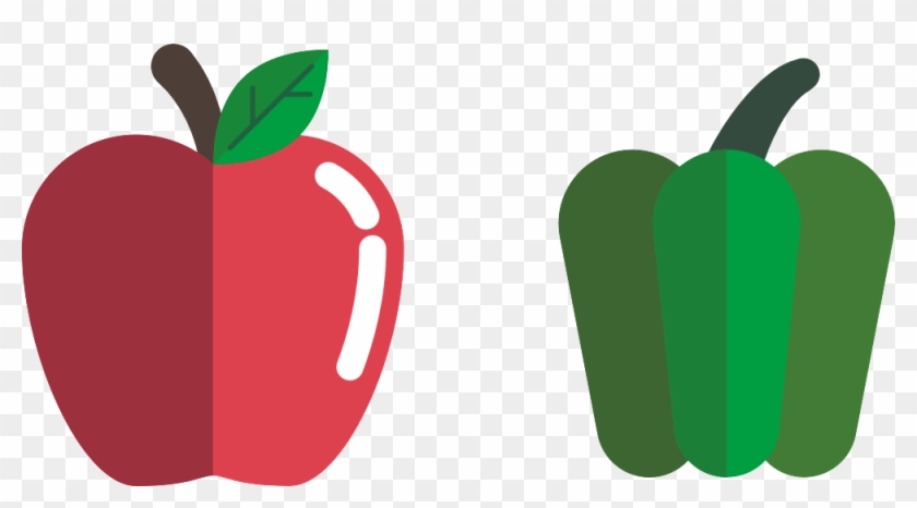 Apple Cartoon Clip Art - Green Pepper Cartoon #767343