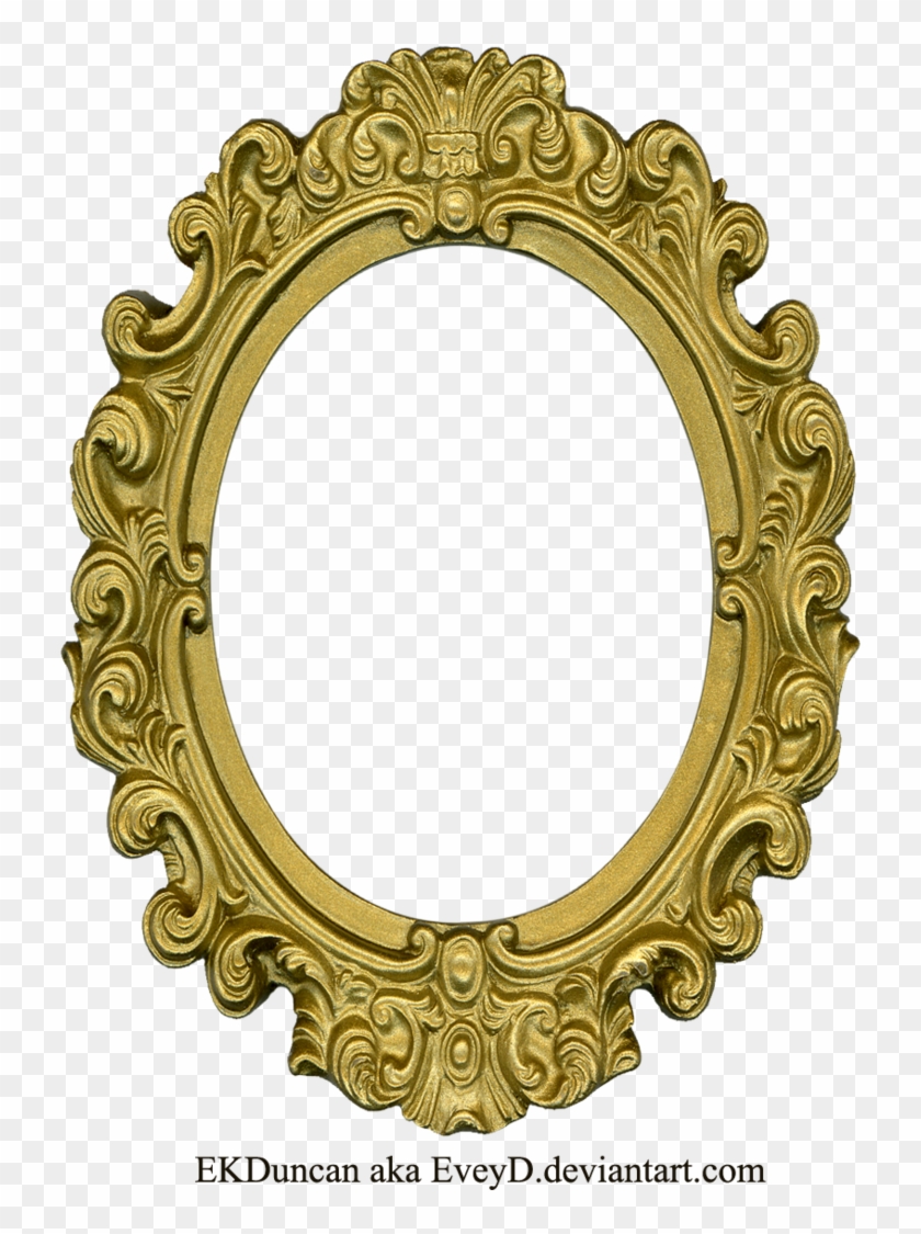 Ornate Gold Frame - Old Round Frame #768783