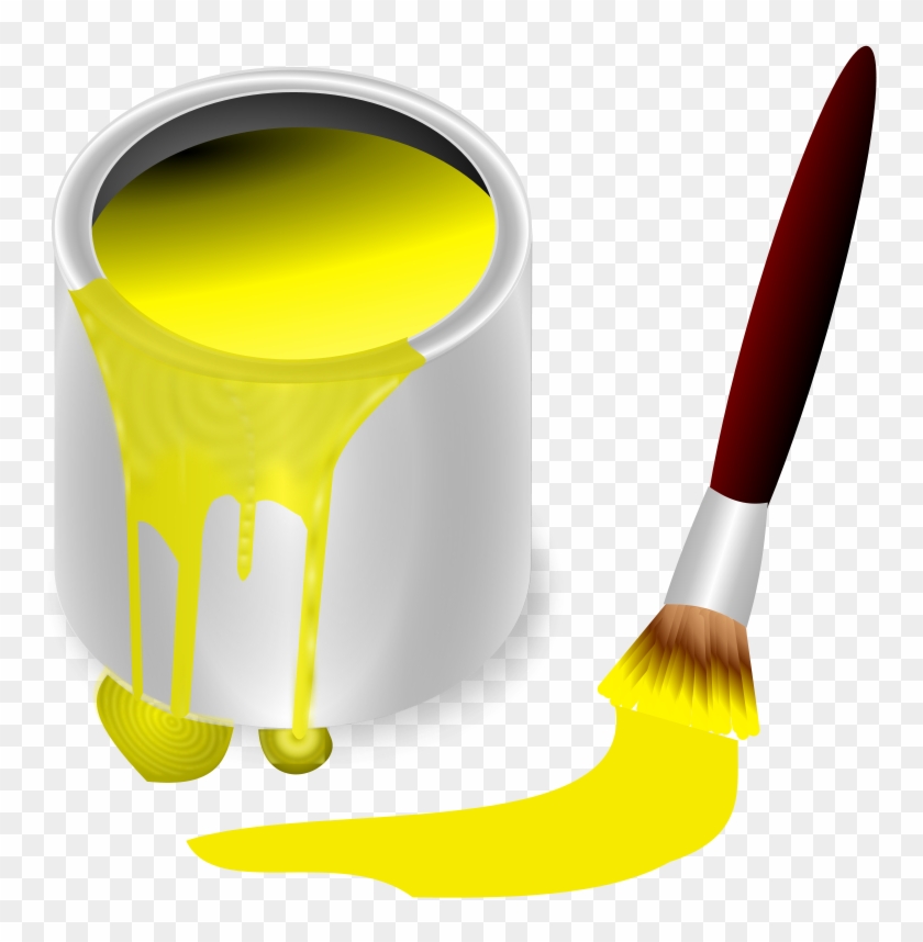 cartoon yellow paint