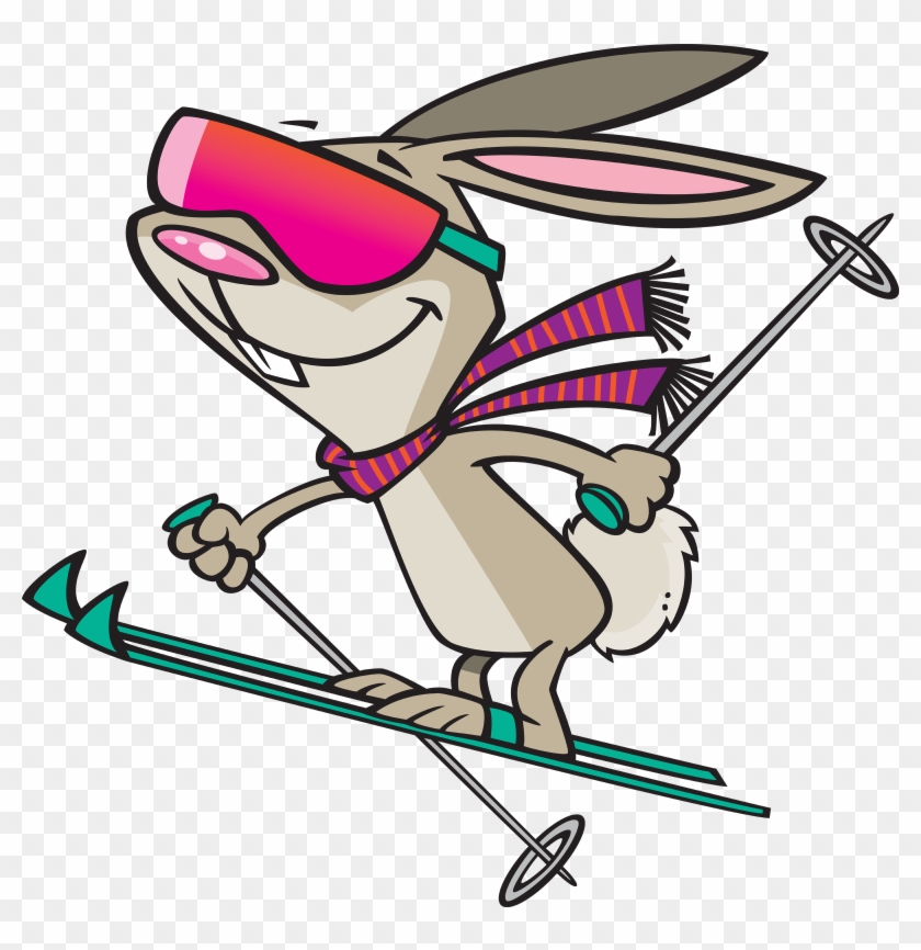 I Love Watching Sports, Particularly Winter Sports, - Skiing Cartoon #141652