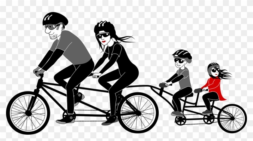 Riding A Bike Is A Great Way To Get Exercise And Spend - Family Bike Png #143961