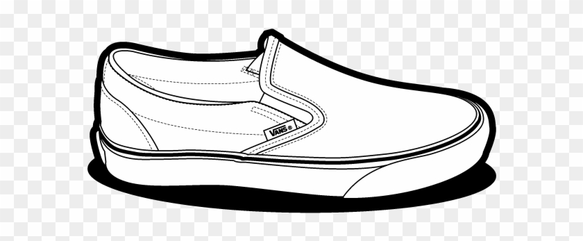 drawing of a vans shoe