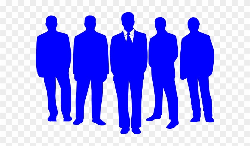 Group Of People Free Clipart - Group Of Blue People #144586