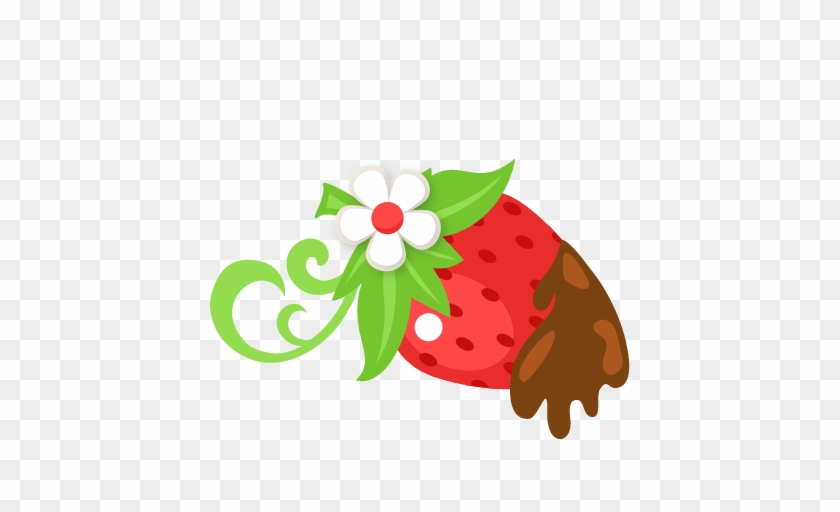 Chocolate Covered Strawberry Svg Scrapbook Cut File - Scalable Vector Graphics #145645