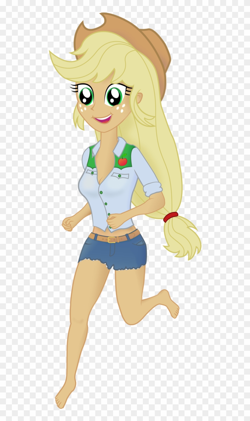 Applejack Equestria Girls By Ogoroman - Cartoon #770357