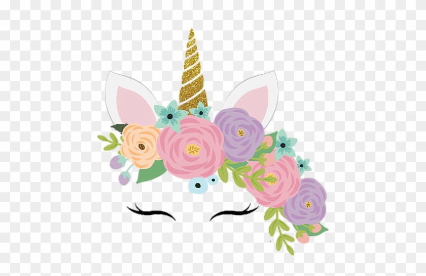 Unicorn Unicornio Cute Colorful Flowers Face Pastel - You Are Invited  Unicorn Party - Free Transparent PNG Clipart Images Download