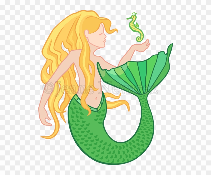 Mermaid And Seahorse - Mermaid #771711