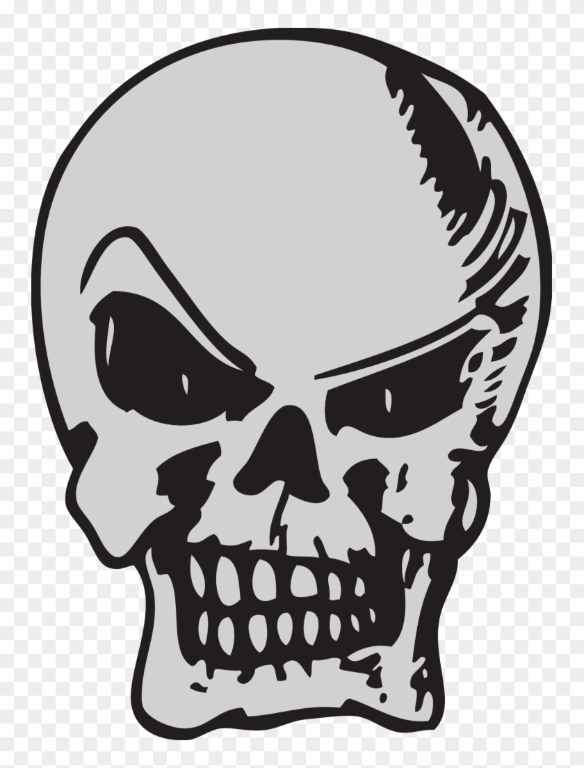 Grinning Drawing, Design, Skull, Halloween, Smile, - Skull Smile Png #775400