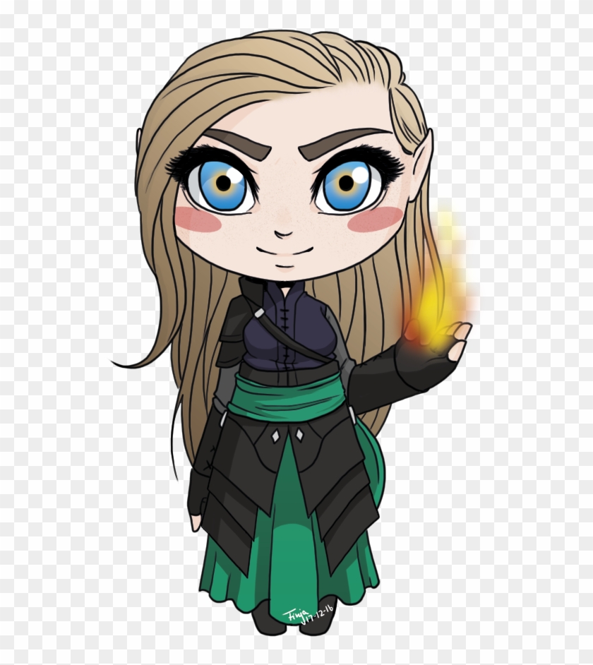 Celeana Sardothian/ Lillian Gordiana/ Elentiya/ Fireheart/ - Chibi Throne Of Glass #775885