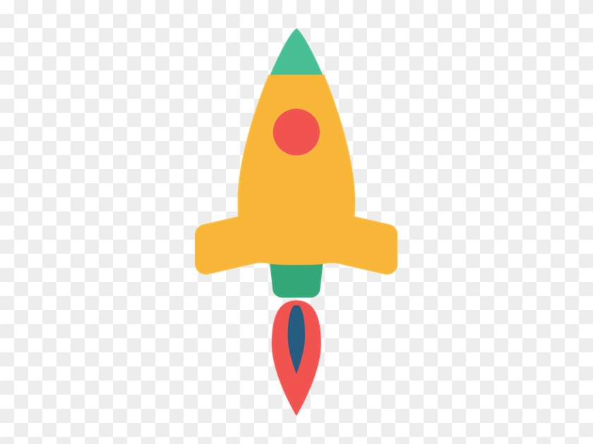 Flat Illustration Of A Rocket Vector Icon Illustration - Flat Illustration Of A Rocket Vector Icon Illustration #778455