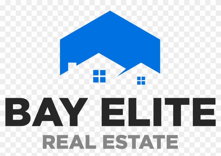 Bay Elite Real Estate Logo - Additional Parking In Rear Print Blue White Car Lot #779778