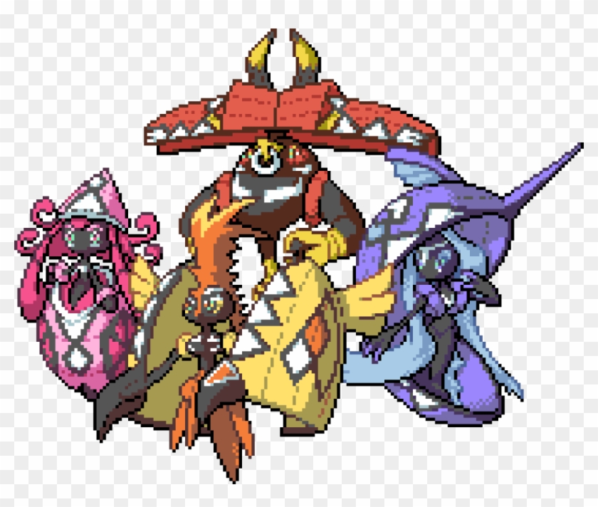 Kit Pokémon Lendario Tapu Bulu Tapu Fini Tapu Lele Tapu Koko